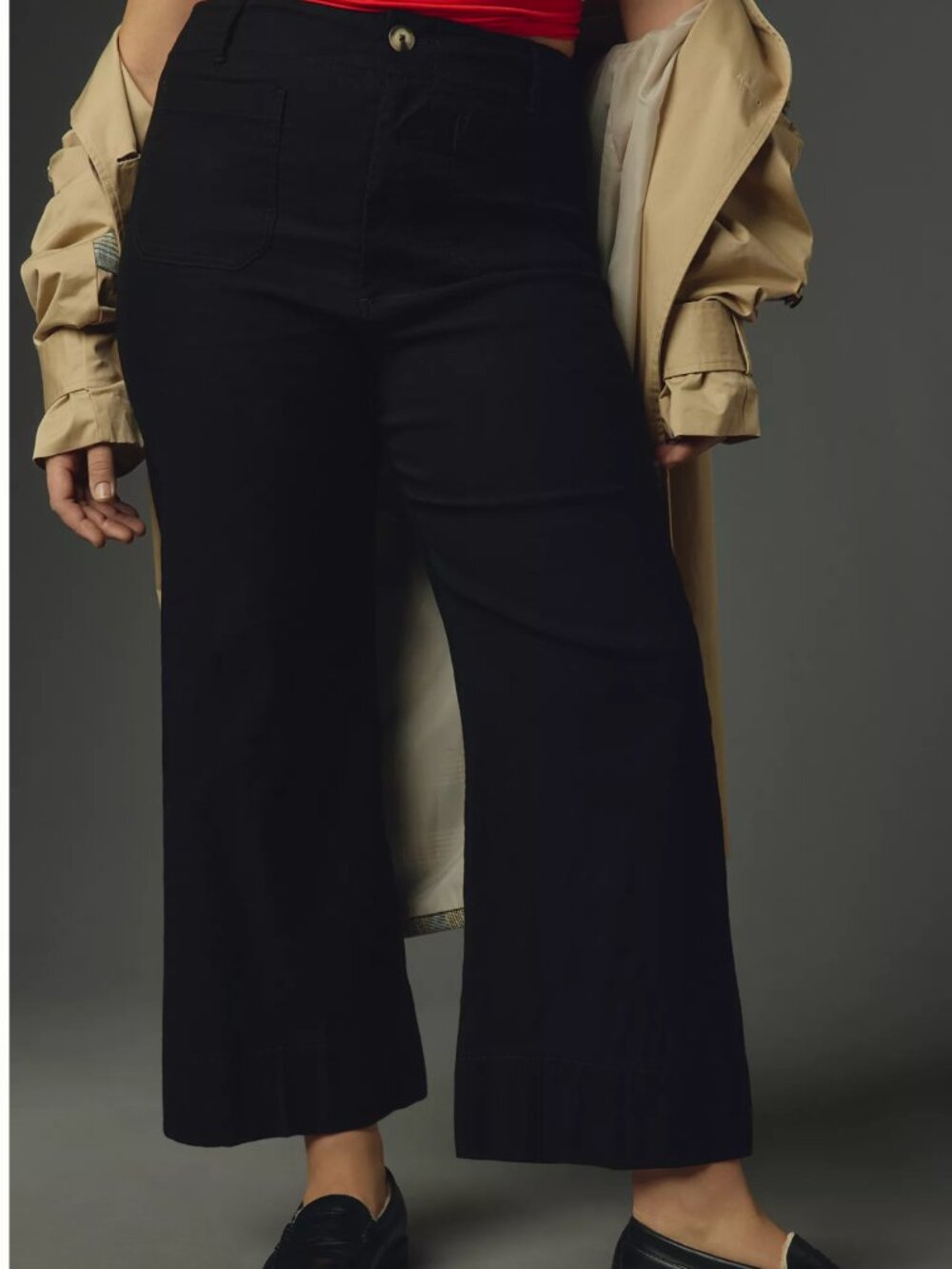 Colette Crop Wide Leg Pant by Maeve for Anthropologie